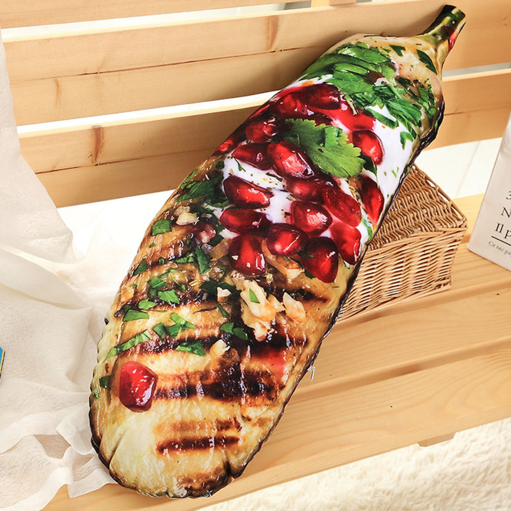 Likelike BBQ Barbecue Vegetables Seafood Plush Pillow Doll