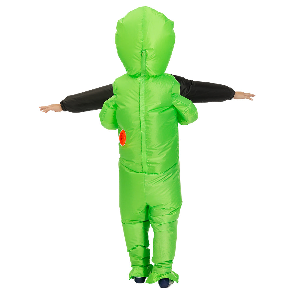 Inflatable Carry Green Alien Funny Blow Up Suit Party Fancy Dress