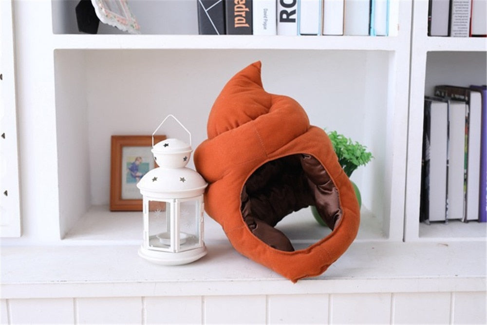 Funny Poo Shit Excrement Stuffed Plush Hat Gift