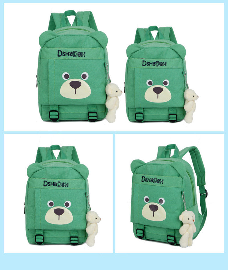 Cute Bear Face with Ears Children School Book Bag School Bag