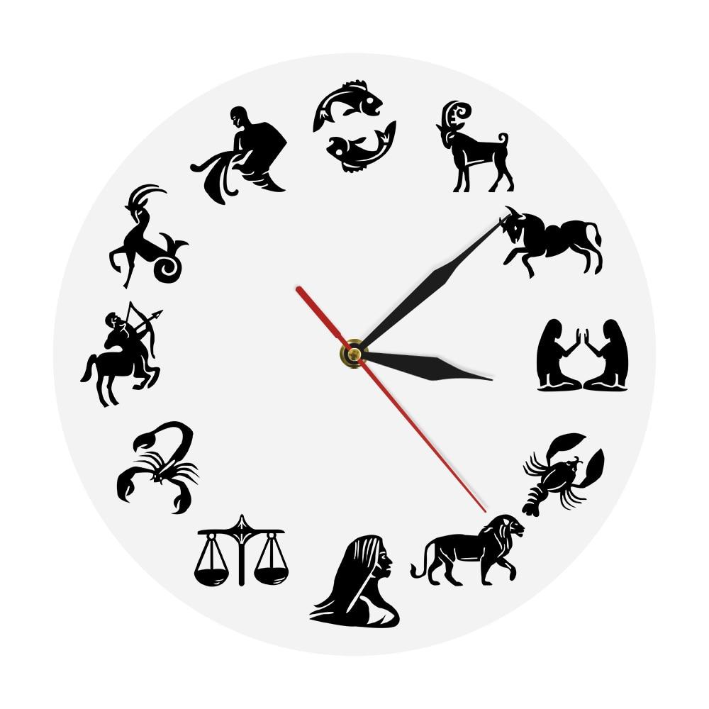 Wall Clocks - Astrology Art Zodiac Sign Wall Watch Clock Gift