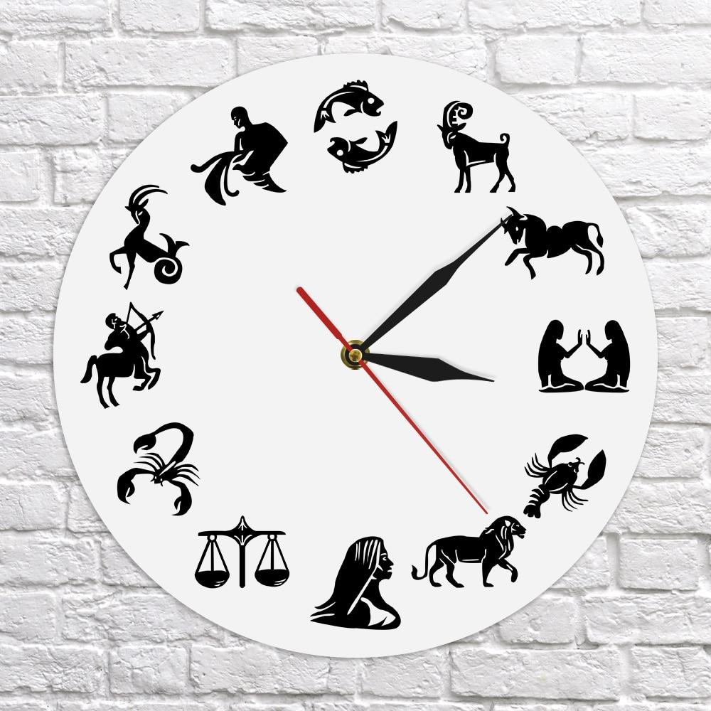 Wall Clocks - Astrology Art Zodiac Sign Wall Watch Clock Gift