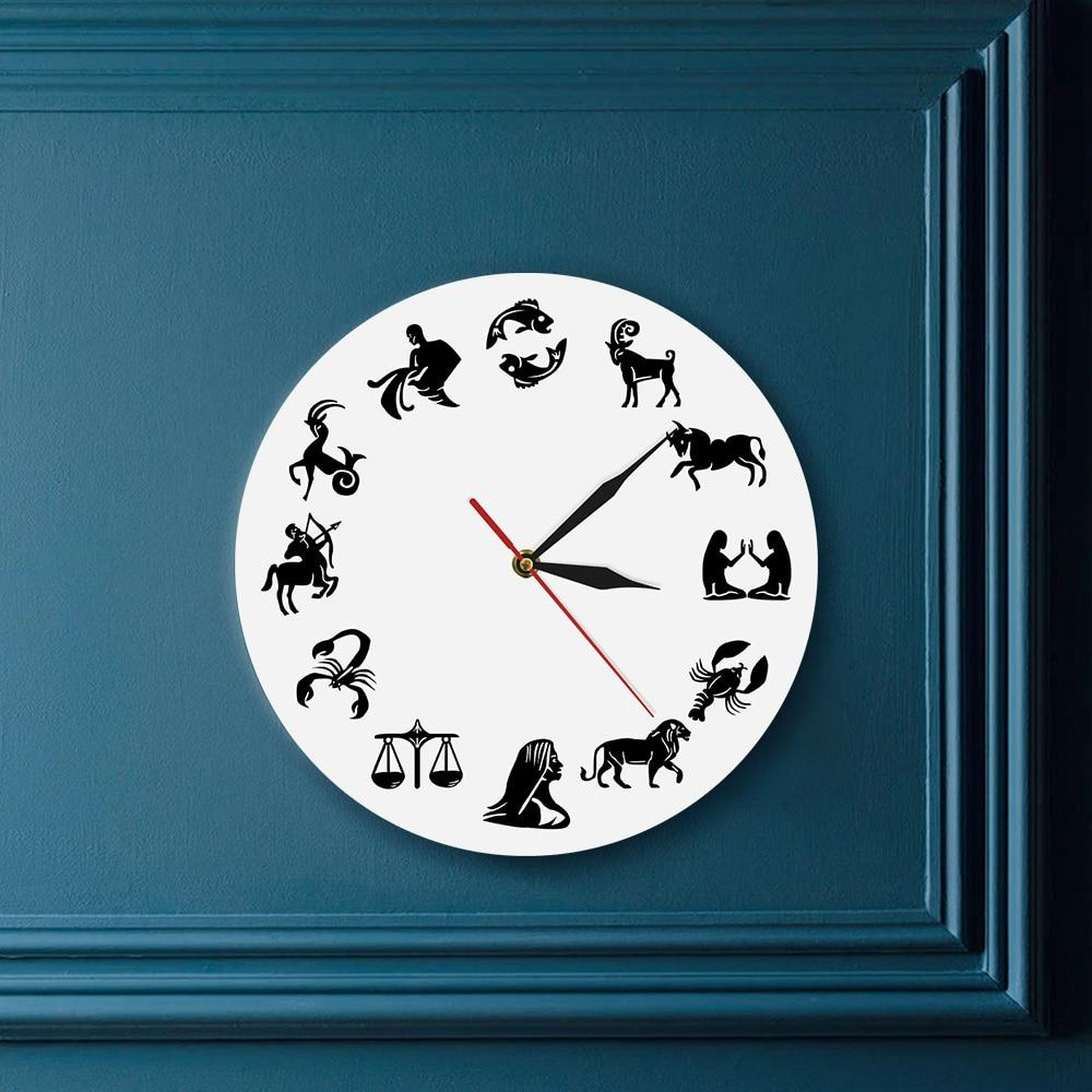 Wall Clocks - Astrology Art Zodiac Sign Wall Watch Clock Gift