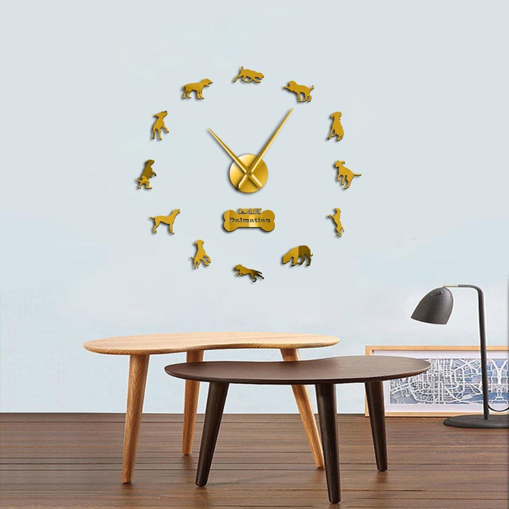 I Love My Dalmatian Dog Large Frameless DIY Wall Clock
