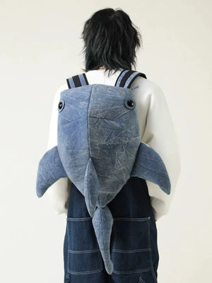 Funny Whale Shark Shape Large Capacity School Bag Backpack