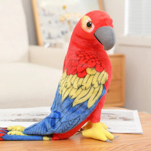 Lifelike Parrot Bird Toy Soft Plush Stuffed Doll Birthday Gift