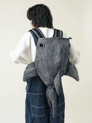 Funny Whale Shark Shape Large Capacity School Bag Backpack