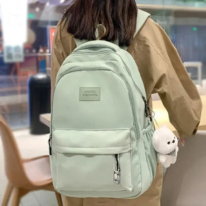 Waterproof Nylon Bookbag Backpack School Bag for Teenage Girl