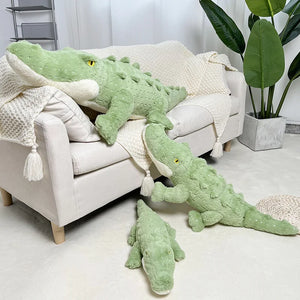 Cute Light Green Crocodile Alligator Large Size Soft Plush Stuffed Pillow Doll Gift