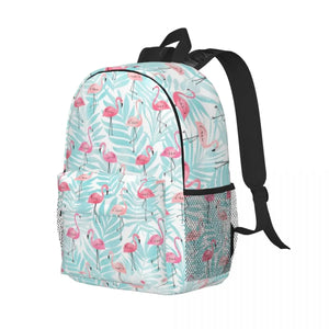 Beautiful Flamingo Pattern 15 Inch Laptop Backpack School Bag