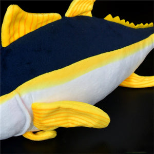 Funny Yellow Fin Tuna Fish Plushie Stuffed Plush Doll Toy