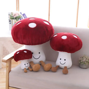 Cute Cartoon Mushroom Soft Plush Stuffed Doll Gift