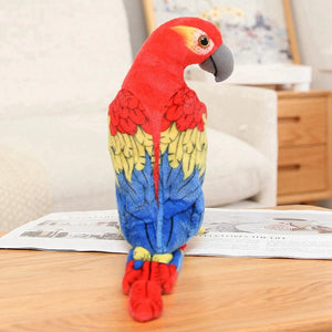 Lifelike Parrot Bird Toy Soft Plush Stuffed Doll Birthday Gift