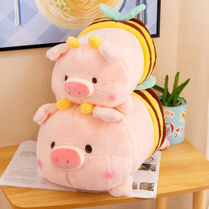 Lovely Bee Piglet Little Pig Cuddly Stuffed Plush Doll Children Gift