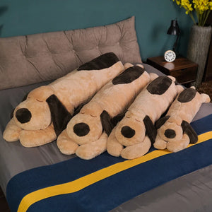 Giant Lovely Sleeping Puppy Dog Stuffed Plush Long Pillow Doll