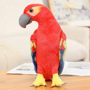 Lifelike Parrot Bird Toy Soft Plush Stuffed Doll Birthday Gift