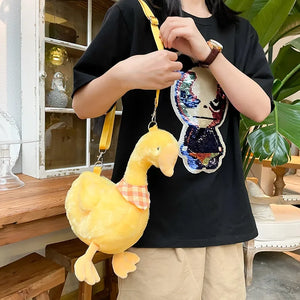 Cute Little Goose Duck Plush Purse Mini Shoulder Bag