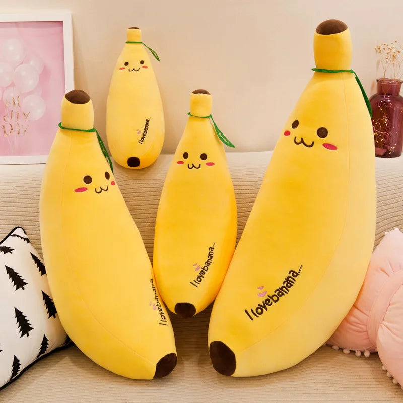 Cute Funny Giant Banana Fruit Plush Stuffed Pillows Doll