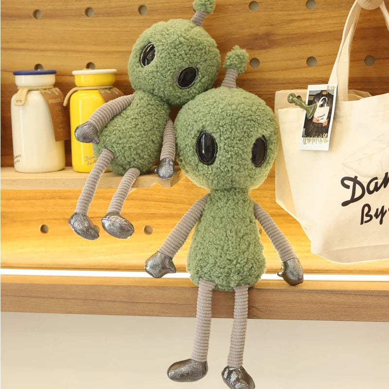 Cute Green Alien Creature Strange Soft Plush ET Stuffed Doll Ugly Gift