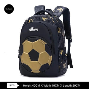 Soccer Football Backpack School Bag for Teenage Boy