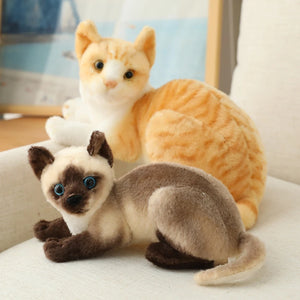 Realistic Lifelike Kitten Cat 26cm Plush Stuffed Doll Gift