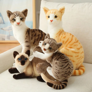 Realistic Lifelike Kitten Cat 26cm Plush Stuffed Doll Gift