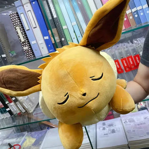 Giant Anime Pokemon Sleep Eevee Plushie 50cm Large Size Stuffed Plush Doll