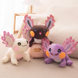 Cartoon Axolotl Hexagonal Salamander 27cm Plushie Doll Gift