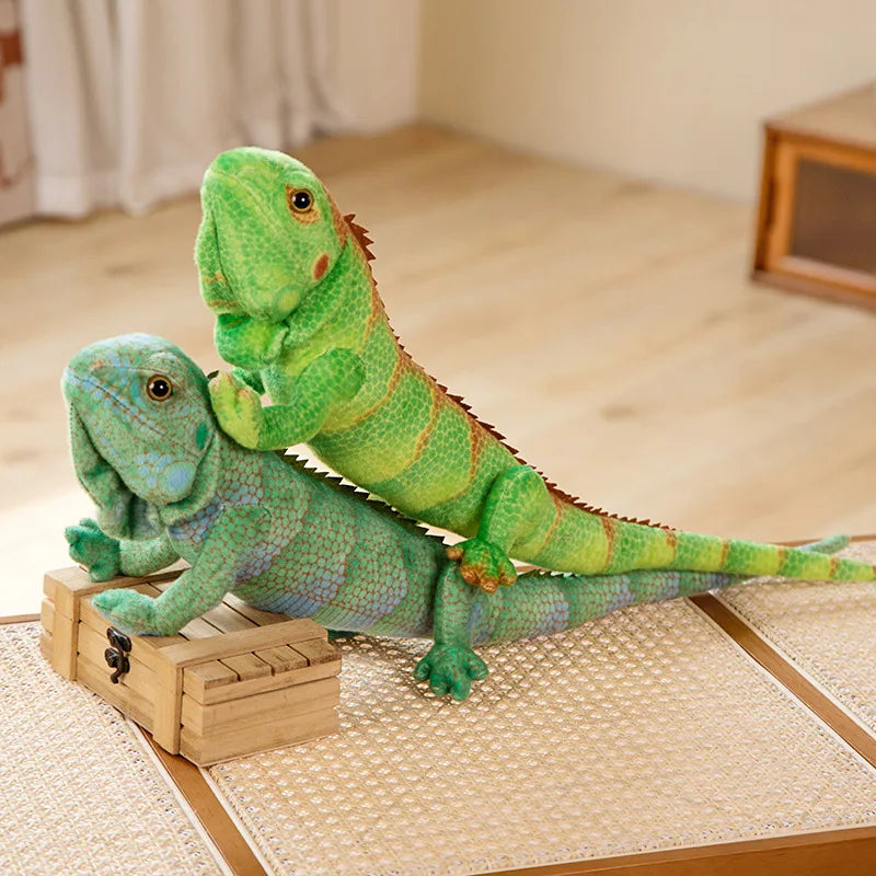 Lifelike Iguana Lizard Reptile Plush Stuffed Doll