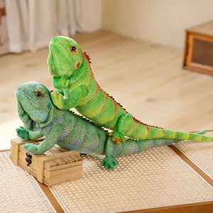 Lifelike Iguana Lizard Reptile Plush Stuffed Doll