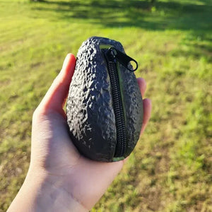 Realistic Avocado Shape Mini Coin Zipper Pocket Purse Wallet