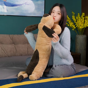 Giant Lovely Sleeping Puppy Dog Stuffed Plush Long Pillow Doll