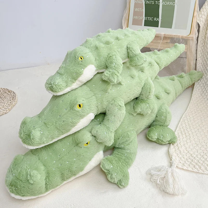 Cute Light Green Crocodile Alligator Large Size Soft Plush Stuffed Pillow Doll Gift