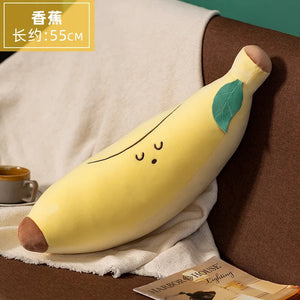 Cute Cartoon Fruit Mushroom Banana Avocado Carrot 2Stuffed Soft Plush Pillow Doll Cushion