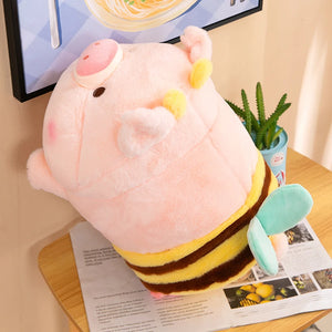 Lovely Bee Piglet Little Pig Cuddly Stuffed Plush Doll Children Gift