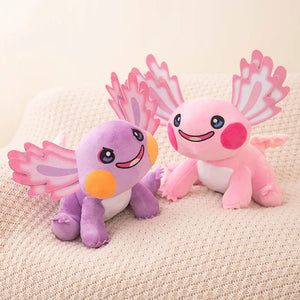 Cartoon Axolotl Hexagonal Salamander 27cm Plushie Doll Gift