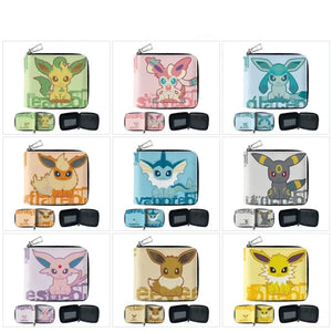 Anime Pokemon Eevee Gengar Jigglypuff Coin Purse Kids Wallet