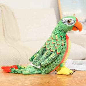 Lifelike Parrot Bird Toy Soft Plush Stuffed Doll Birthday Gift