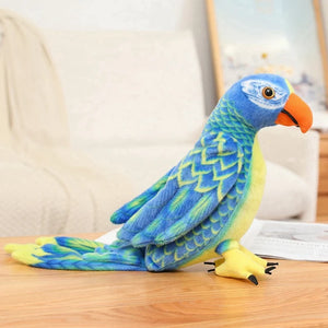 Lifelike Parrot Bird Toy Soft Plush Stuffed Doll Birthday Gift