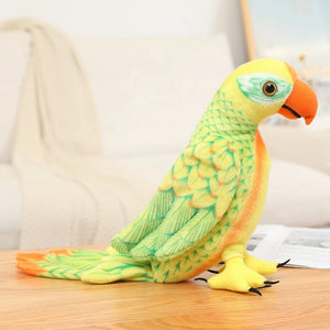 Lifelike Parrot Bird Toy Soft Plush Stuffed Doll Birthday Gift