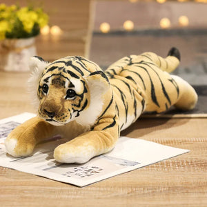 Lifelike Simulation Lion Tiger Leopard Stuffed Plush Doll Home Decor Gift