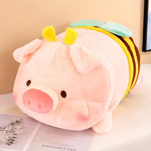 Lovely Bee Piglet Little Pig Cuddly Stuffed Plush Doll Children Gift