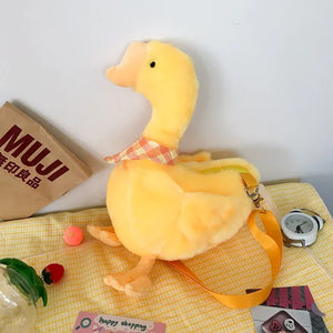 Cute Little Goose Duck Plush Purse Mini Shoulder Bag