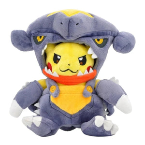 Anime Pokemon Pikachu Cosplay in Monster Suit Charizard Snorlax Garchomp Tyranitar Hydreigon Anime Eevee Lapras Plush Stuffed Doll Gift