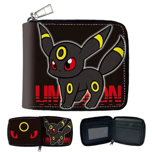 Anime Pokemon Eevee Gengar Jigglypuff Coin Purse Kids Wallet