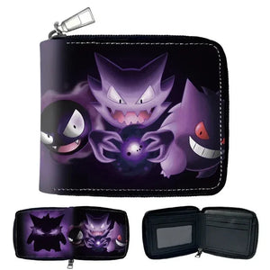 Anime Pokemon Eevee Gengar Jigglypuff Coin Purse Kids Wallet