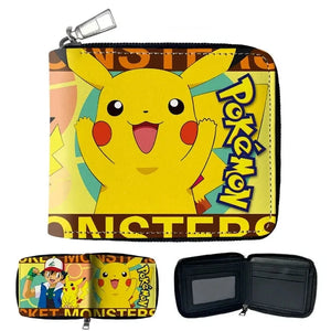 Anime Pokemon Eevee Gengar Jigglypuff Coin Purse Kids Wallet