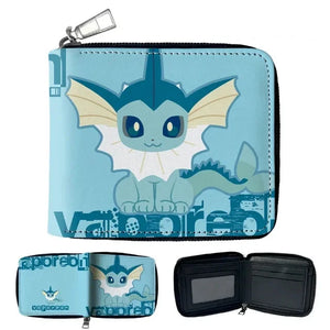 Anime Pokemon Eevee Gengar Jigglypuff Coin Purse Kids Wallet