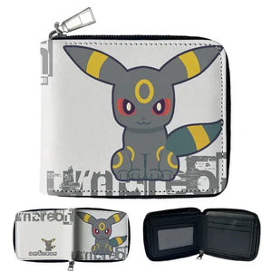 Anime Pokemon Eevee Gengar Jigglypuff Coin Purse Kids Wallet