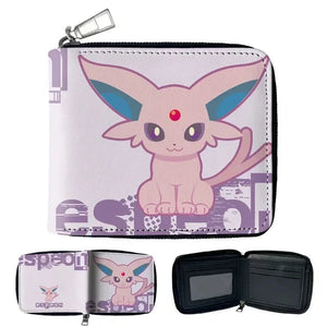 Anime Pokemon Eevee Gengar Jigglypuff Coin Purse Kids Wallet